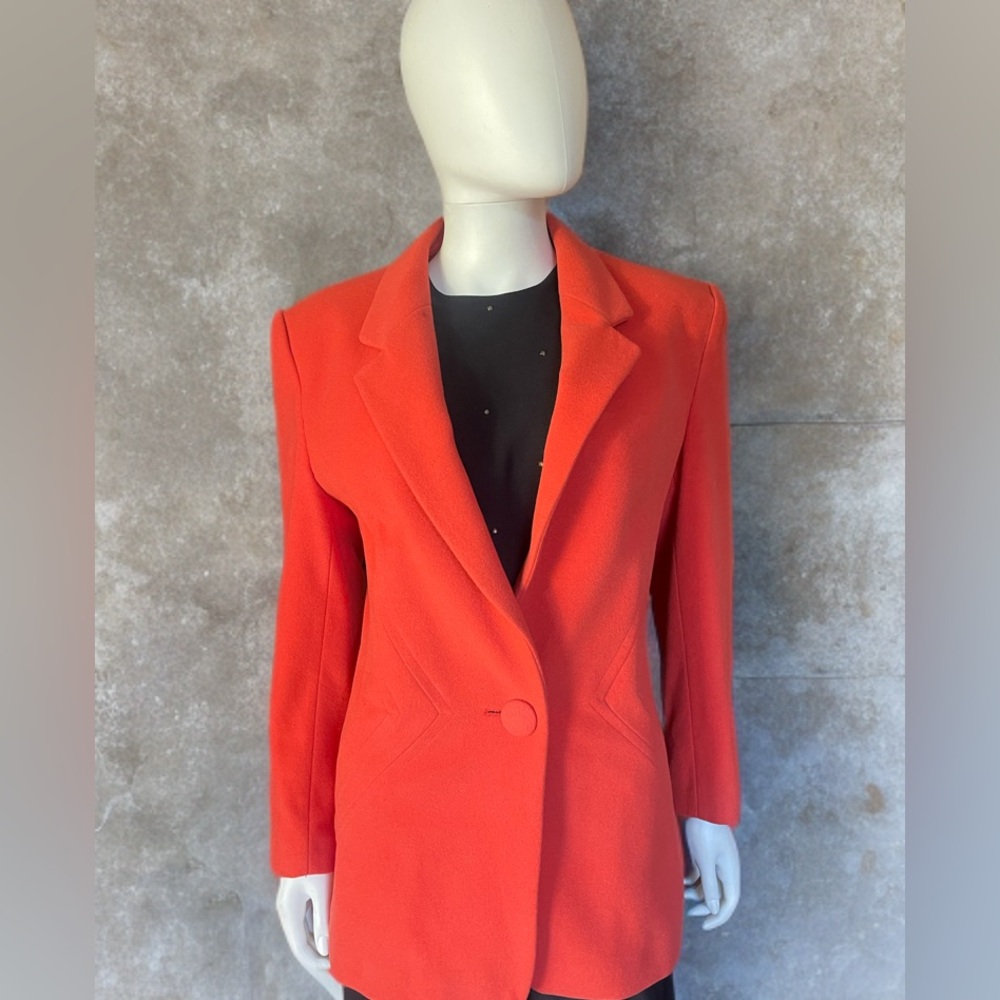 Vintage Mondi Coral Wool/Cashmere Tailored Blazer